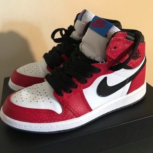 Kids Jordan Retro 1 High OG [Spiderman Addition]